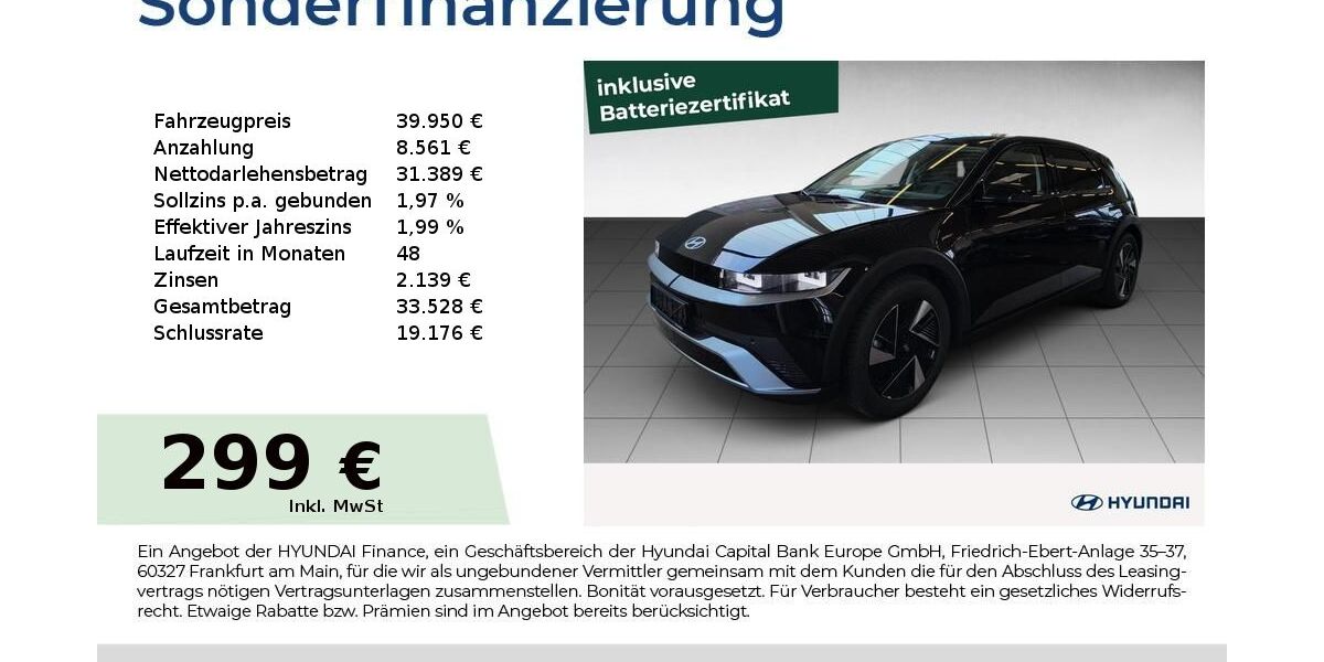 Hyundai IONIQ 5 15.707 km 39.950 &euro; Fürth 90763