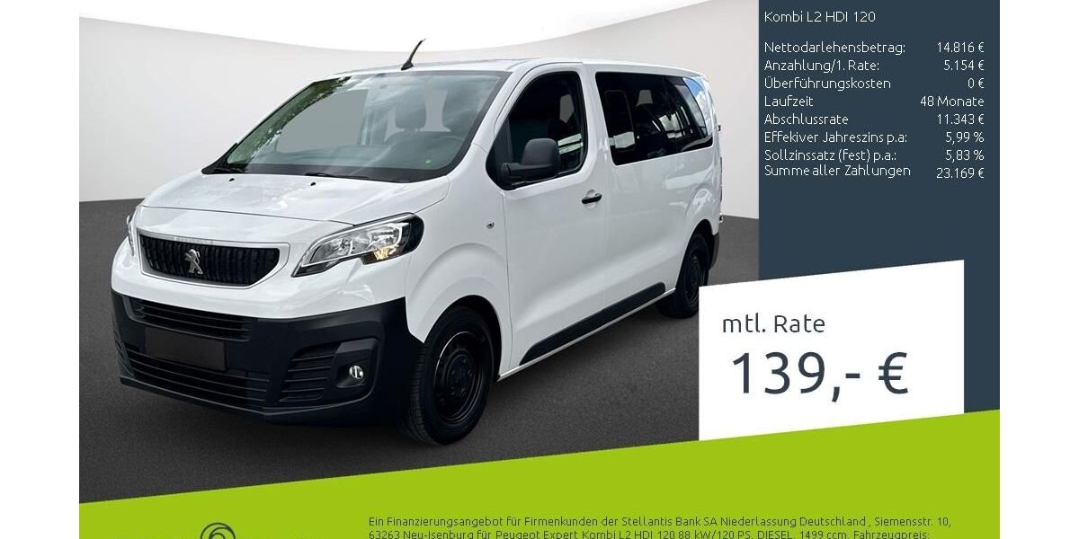 Peugeot Expert 86.893 km 19.470 &euro; Bocholt 46395