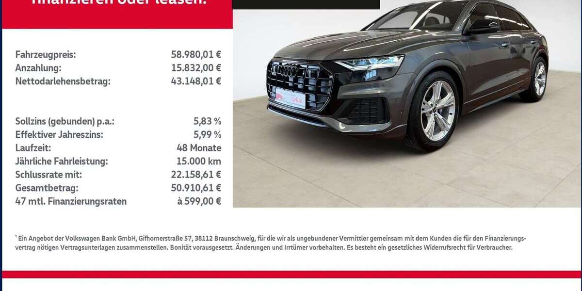 Audi Q8 72.329 km 58.979 &euro; Bitterfeld-Wolfen 06749