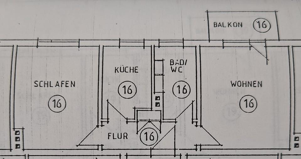 Etagenwohnung Erfurt Daberstedt - 2 Zimmer, 49 m&sup2;, 139.000&euro; | Angebot:26413207