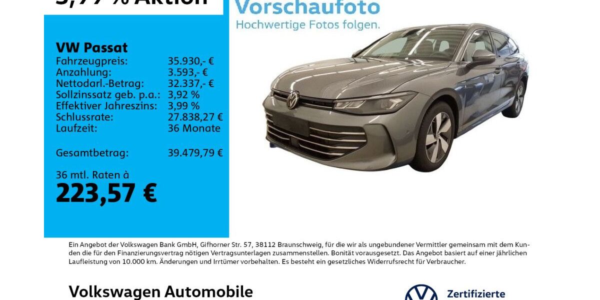 VW Passat 15.848 km 35.930 &euro; Leipzig 04178
