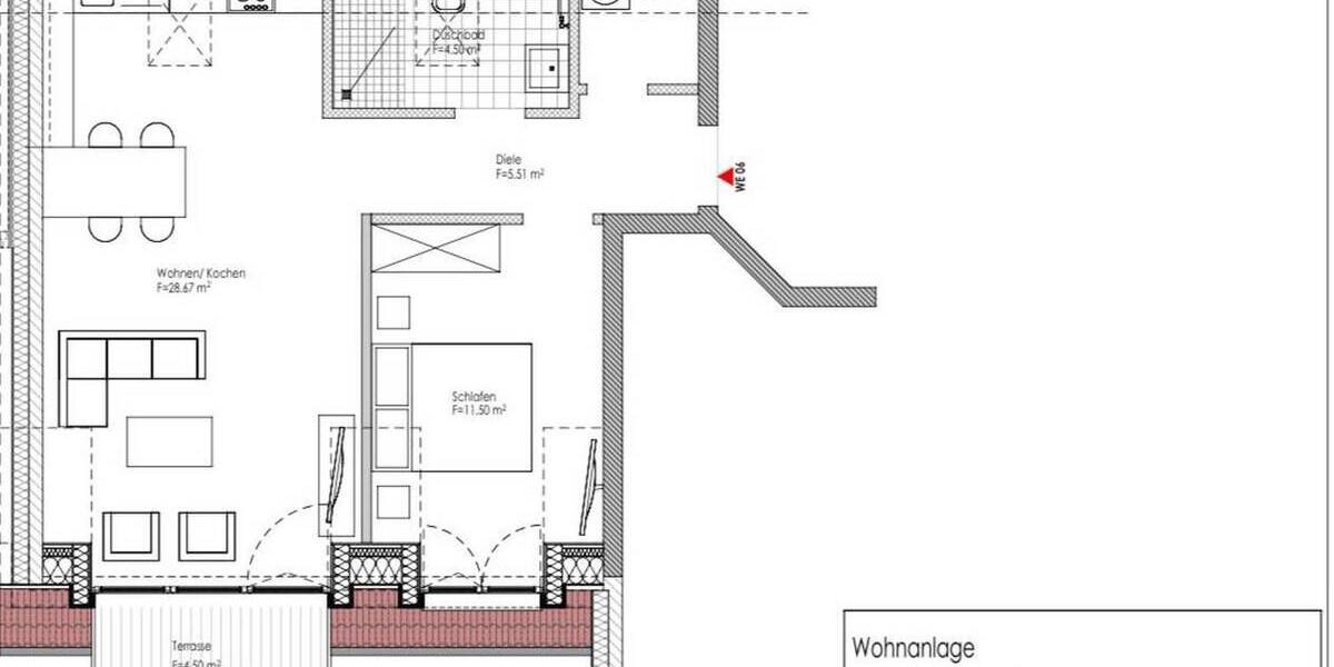 Etagenwohnung Nauen Berge - 2 Zimmer, 55 m&sup2;, 722&euro; | Angebot:26233623