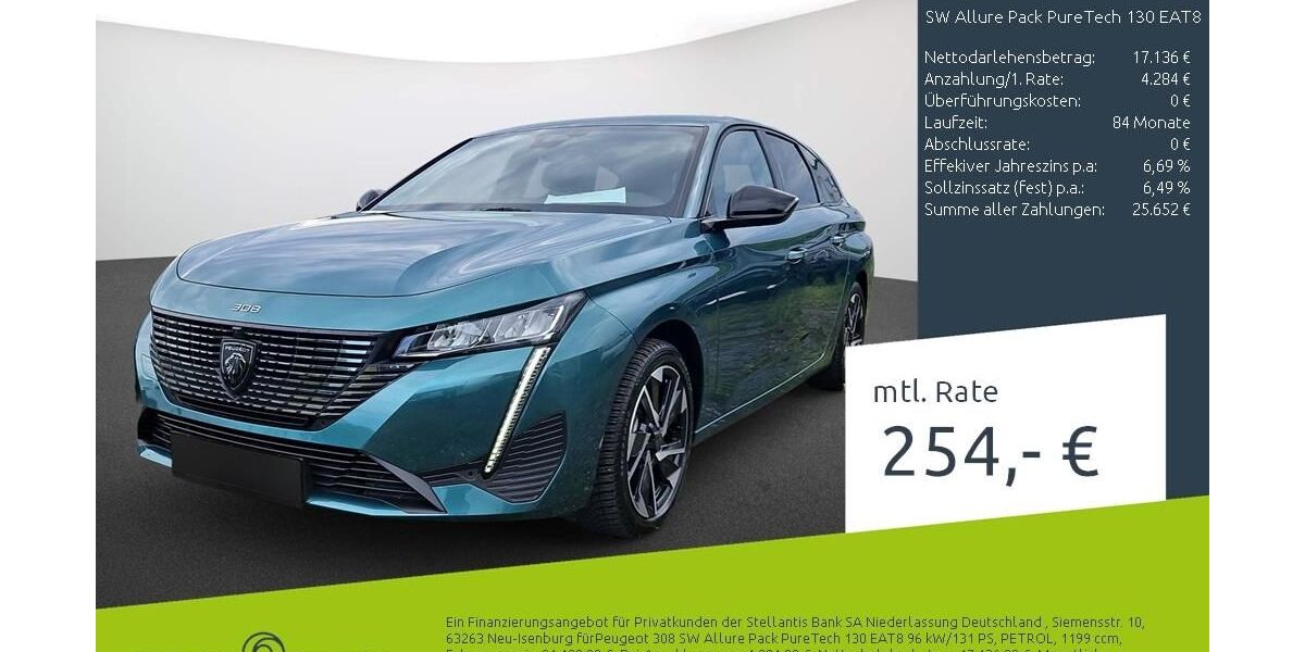 Peugeot 308 15.860 km 19.868 &euro; Dülmen 48249