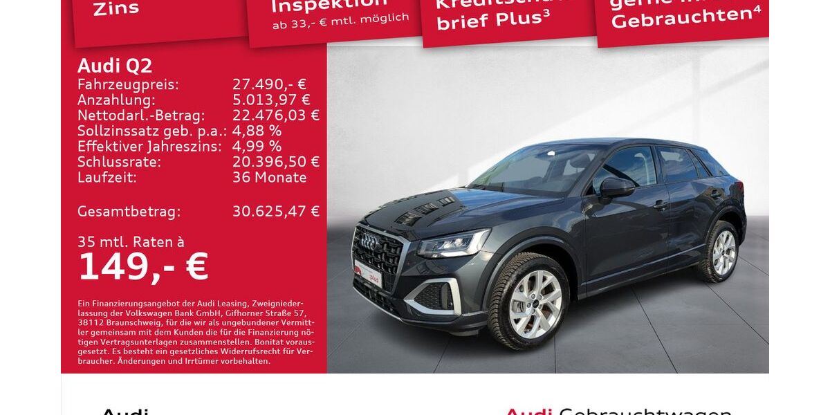 Audi Q2 10.360 km 27.490 &euro; Dresden 01067