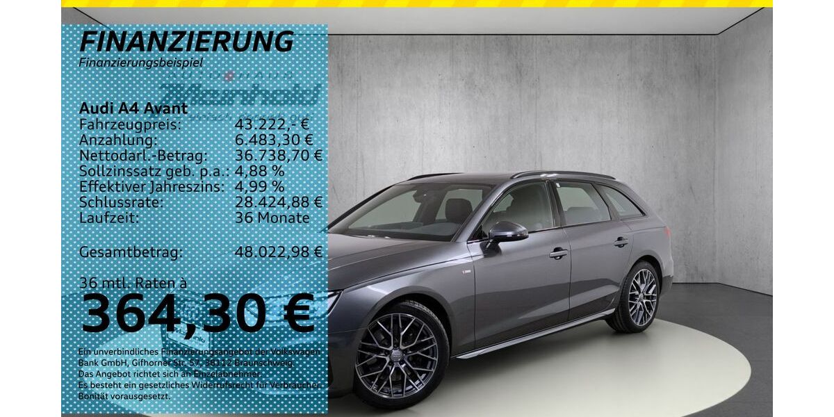 Audi A4 19.100 km 42.440 &euro; Auerbach/Rebesgrün 08209