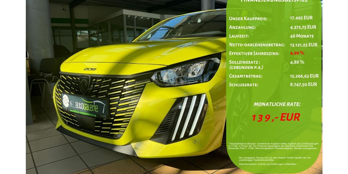 Peugeot 208 17.200 km 17.495 &euro; Geilenkirchen 52511