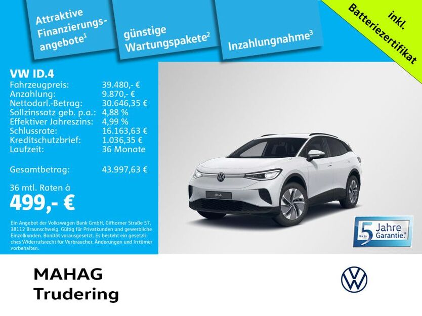 VW ID.4 9.176 km 39.480 € München 81825