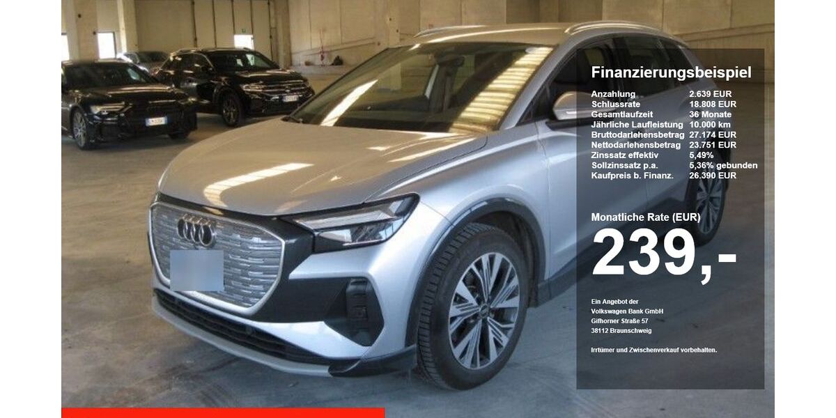 Audi Q4 e-tron 41.680 km 26.390 &euro; Regensburg 93055