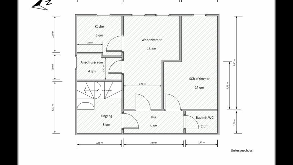 Etagenwohnung Philippsburg - 2 Zimmer, 48 m&sup2;, 700&euro; | Angebot:25418043