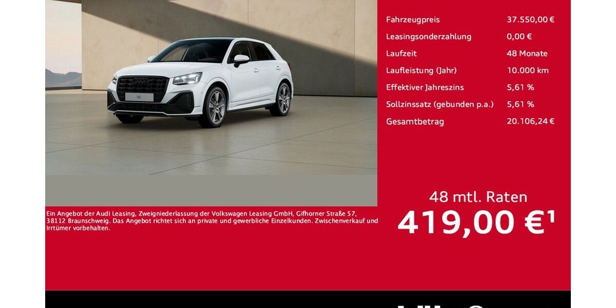 Audi Q2 8.500 km 36.990 &euro; Meckenheim / Bonn 53340
