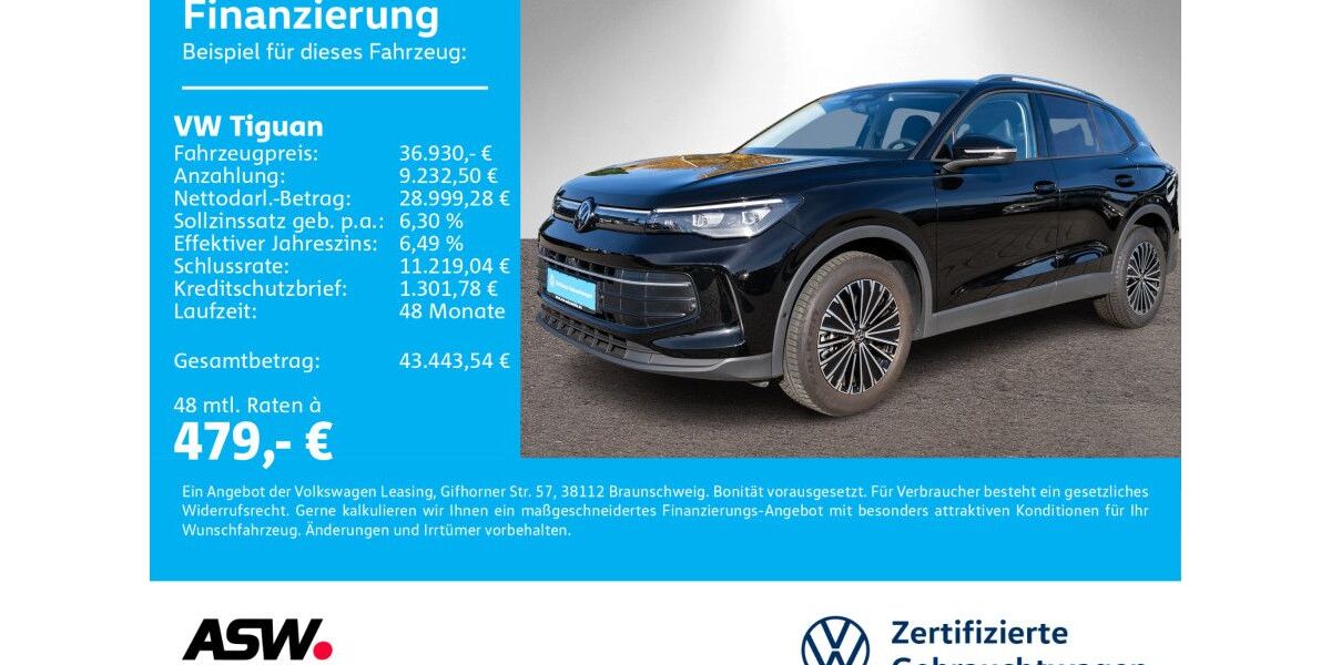 VW Tiguan 24.990 km 36.930 &euro; Bad Rappenau 74906