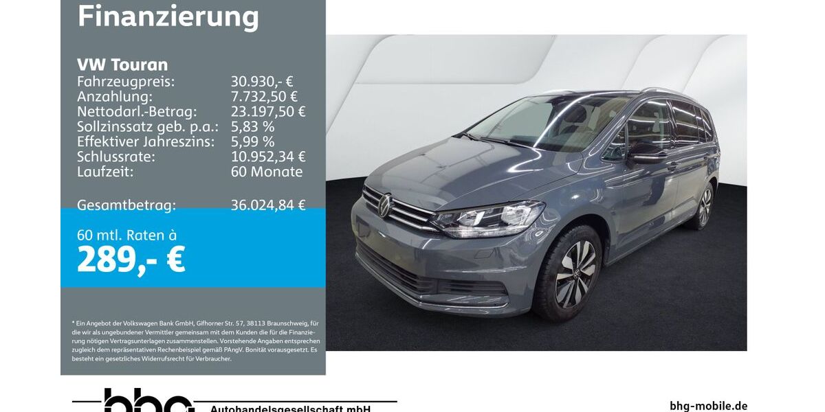 VW Touran 24.920 km 30.930 &euro; Kehl 77694
