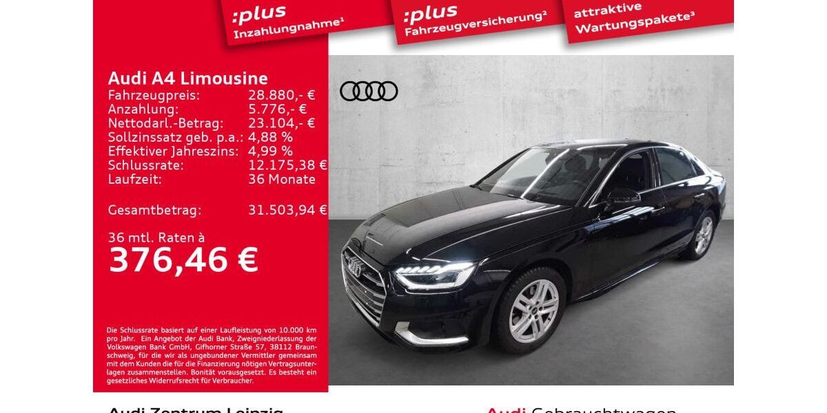 Audi A4 49.646 km 28.880 &euro; Leipzig 04129