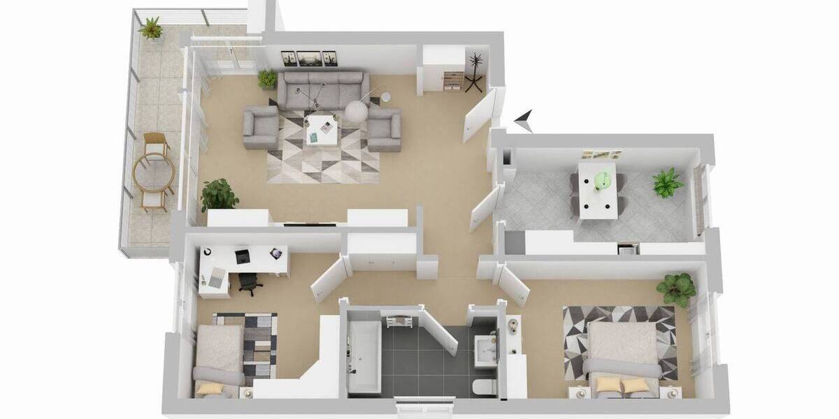 Etagenwohnung Lauenburg/Elbe Elbe - 3 Zimmer, 83 m&sup2;, 850&euro; | Angebot:26343703