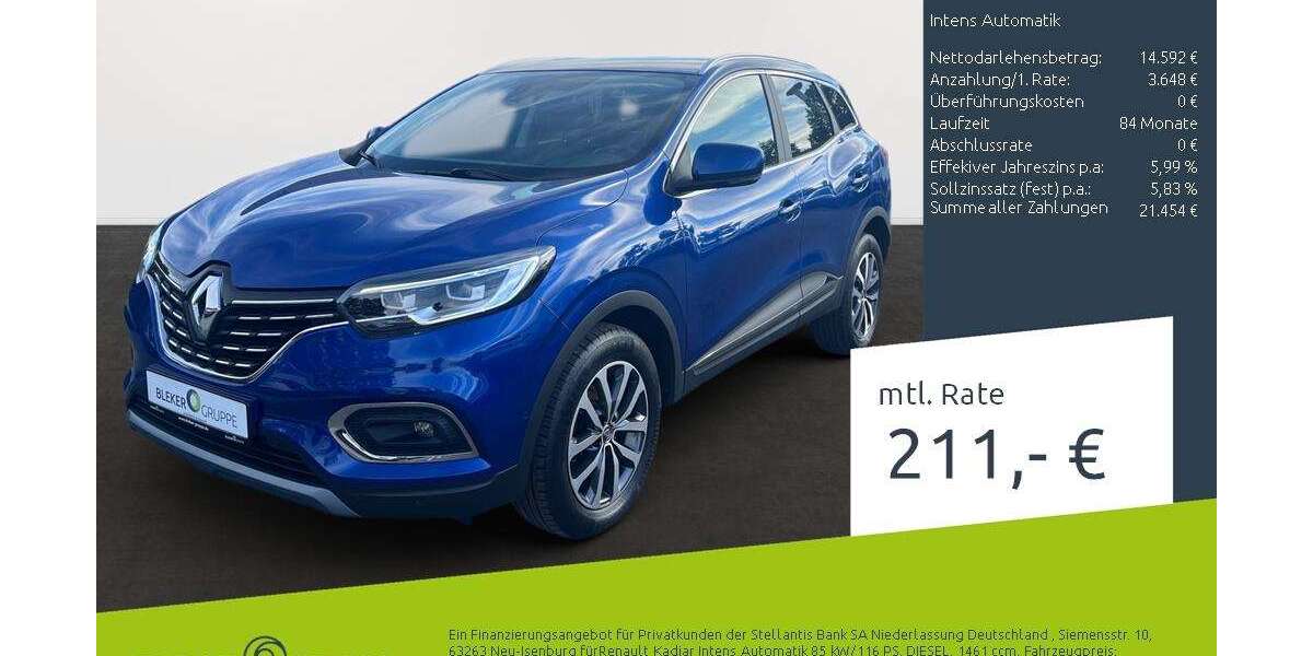 Renault Kadjar 67.976 km 18.240 &euro; Stuhr 28816