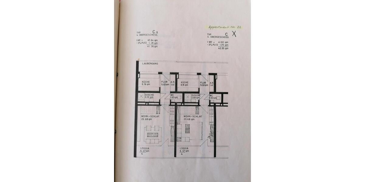 Dachgeschoßwohnung Ingolstadt Nordost - 1.5 Zimmer, 40 m&sup2;, 151.000&euro; | Angebot:26993186