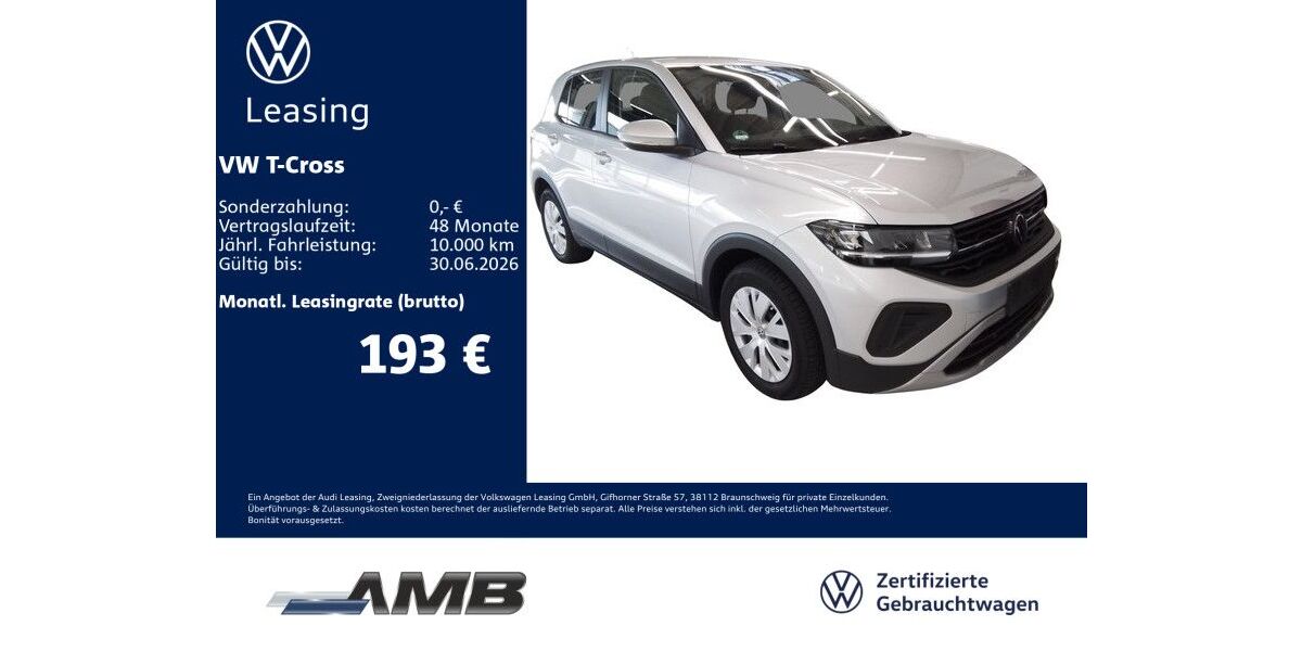 VW T-Cross 10.670 km 18.660 &euro; Borna 04552