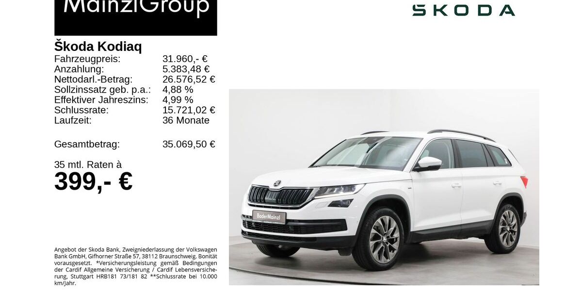 Skoda Kodiaq 60.730 km 31.790 &euro; Feldkirchen/Westerham 83620