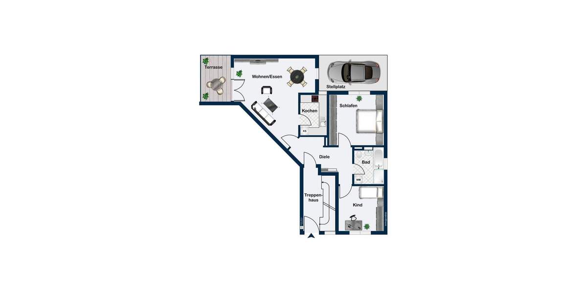 Etagenwohnung Gaggenau - 3 Zimmer, 70 m&sup2;, 210.000&euro; | Angebot:25426764