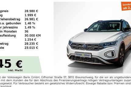 VW T-Roc 18.582 km 28.980 &euro; Bernburg 06406