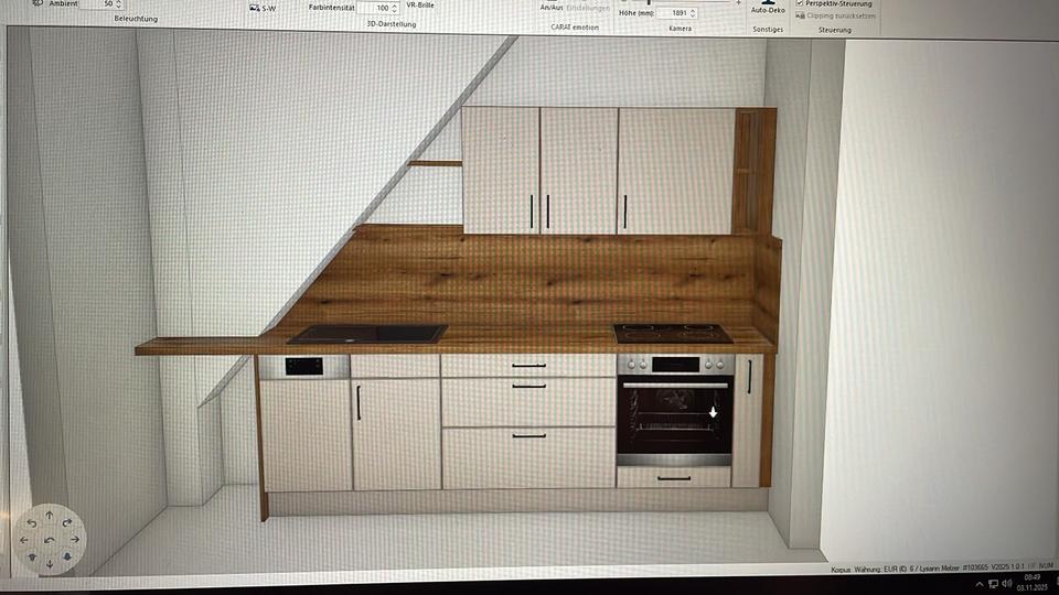 Vermiete Dachgeschosswohnung 3 Raum Wohnung Garage zimmer