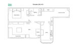 Etagenwohnung Freiburg im Breisgau Oberau - 2 Zimmer, 69 m&sup2;, 1.500&euro; | Angebot:26297537