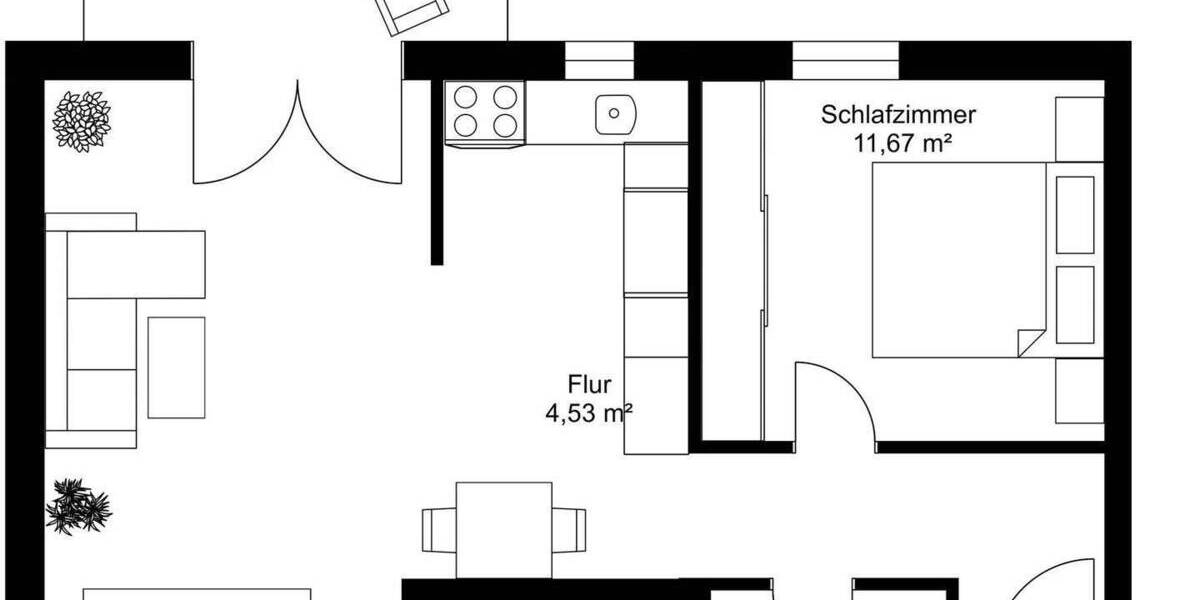 Etagenwohnung Viechtach - 2 Zimmer, 50 m&sup2;, 124.900&euro; | Angebot:25680319