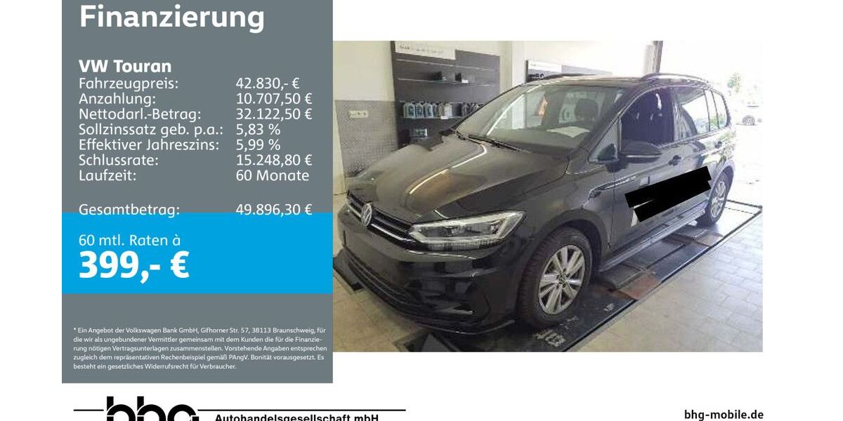 VW Touran 19.058 km 42.430 &euro; Ettlingen 76275