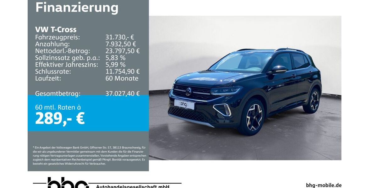 VW T-Cross 7.466 km 31.730 &euro; Reutlingen 72770