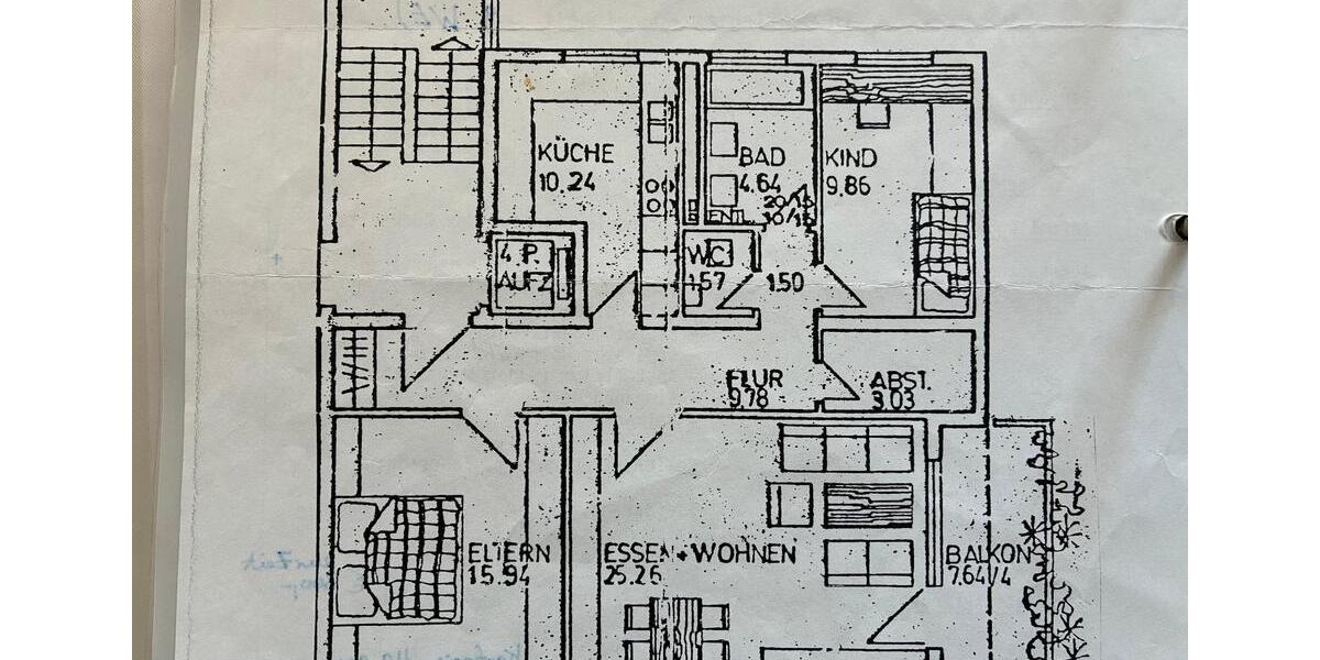 Etagenwohnung Heilbronn Kernstadt - 3 Zimmer, 81 m&sup2;, 291.600&euro; | Angebot:27024520