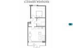 Etagenwohnung Bremen Handelshäfen - 2 Zimmer, 51 m&sup2;, 794&euro; | Angebot:25996312