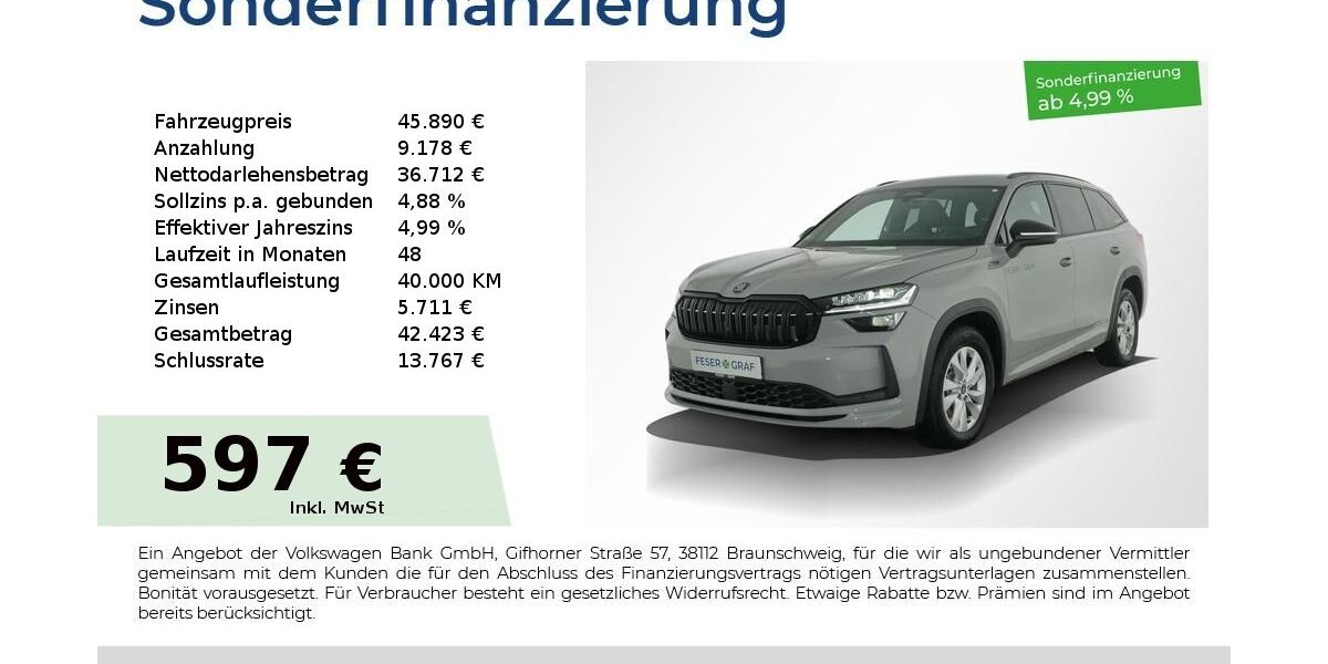 Skoda Kodiaq 9.900 km 45.890 &euro; Nürnberg 90441