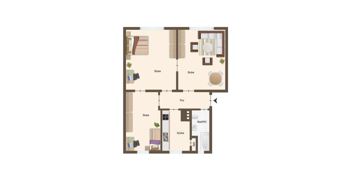 Wohnung zum Kaufen in Rostock 224.500 € 68.24 m² 3 zimmer