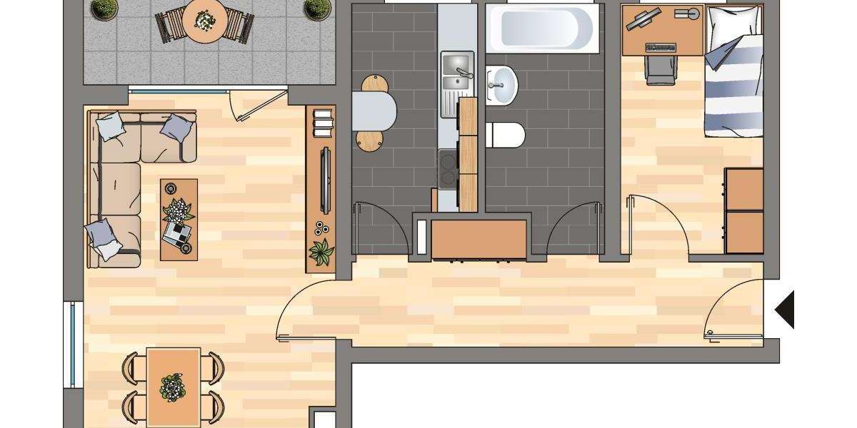 Wohnung zum Mieten in Haßloch 296,86 € 48.67 m² 2 zimmer