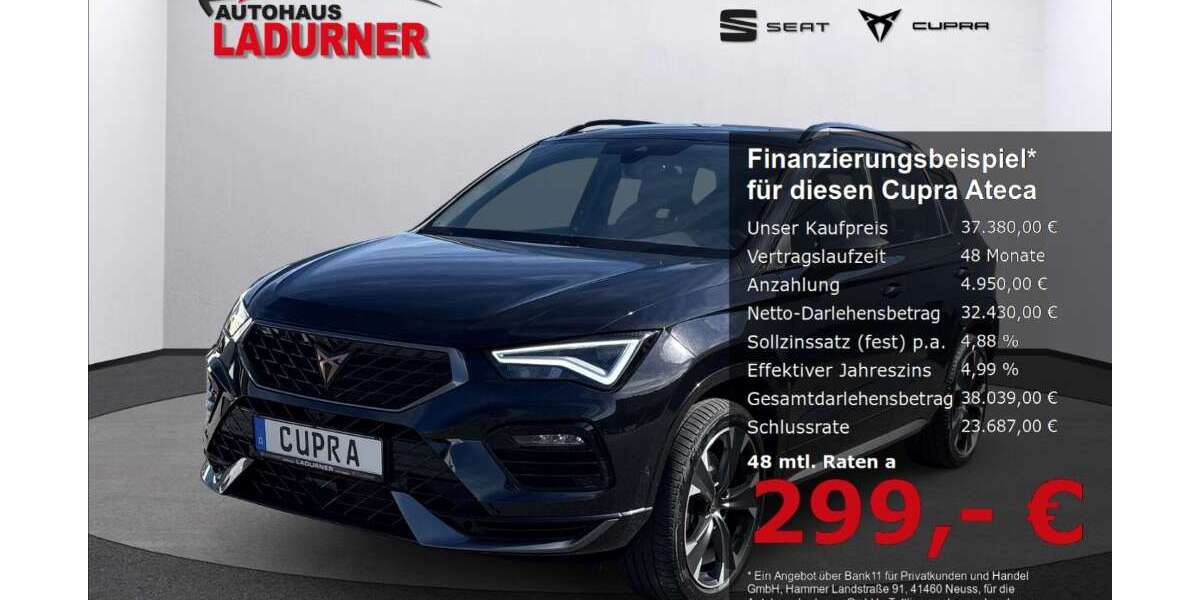 Cupra Ateca 21.666 km 37.380 &euro; Tuttlingen 78532
