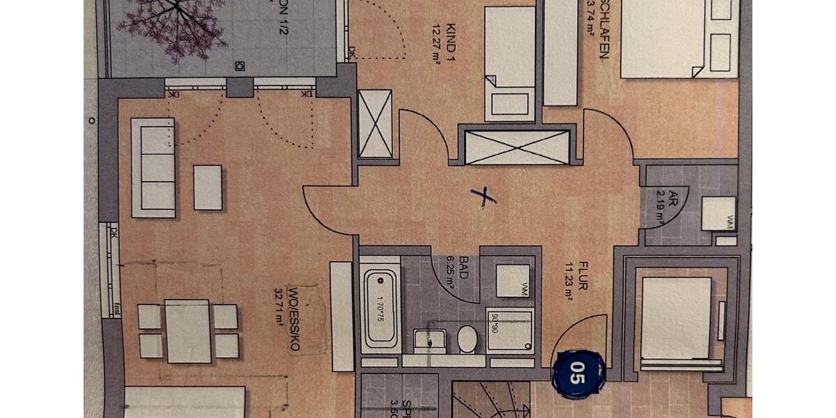 Etagenwohnung Neutraubling - 3 Zimmer, 88 m&sup2;, 1.500&euro; | Angebot:26042051
