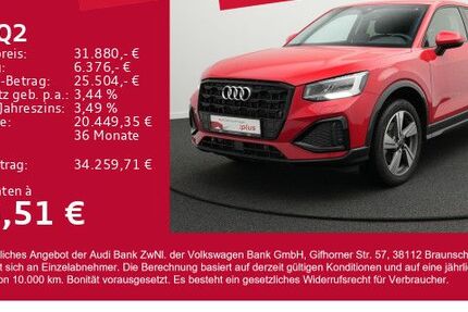 Audi Q2 10.200 km 31.880 € Gersthofen 86368