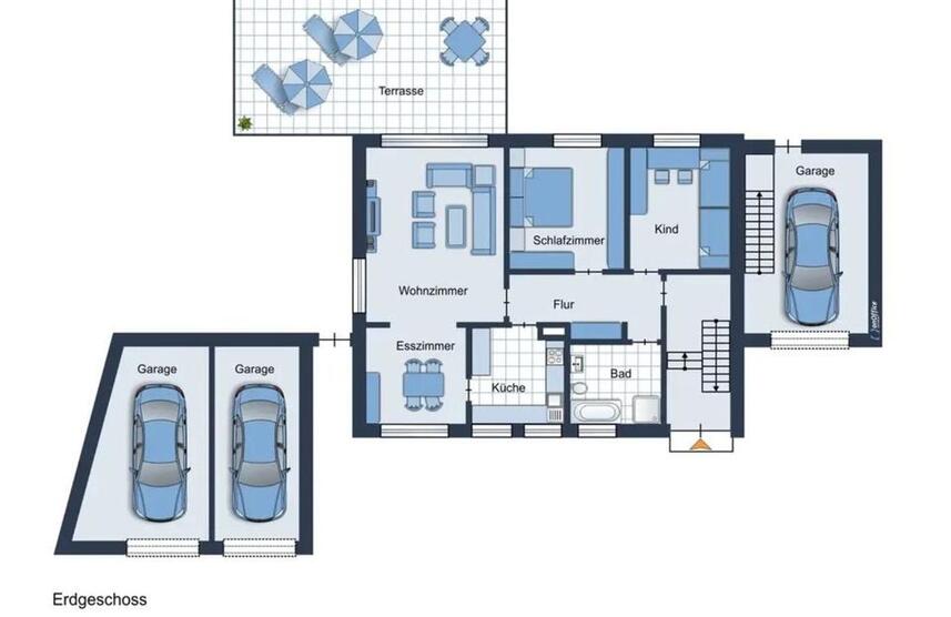 Zweifamilienhaus in Selm 183 qm OG vermietet EG frei 889 qm insg.