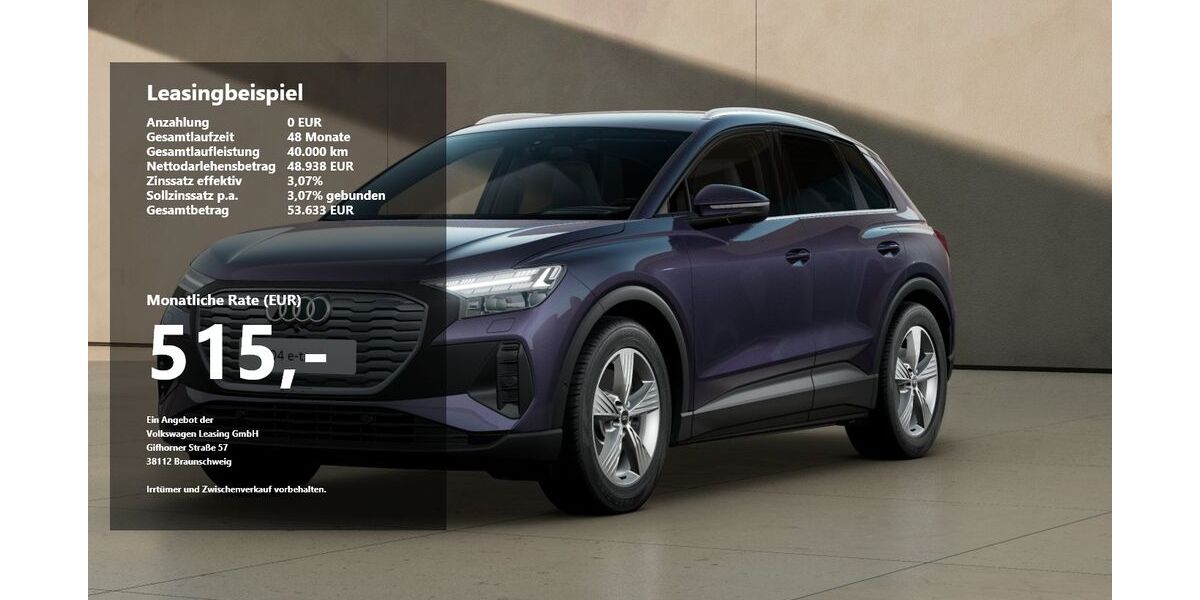 Audi Q4 e-tron 8.314 km 48.484 &euro; Goslar 38644