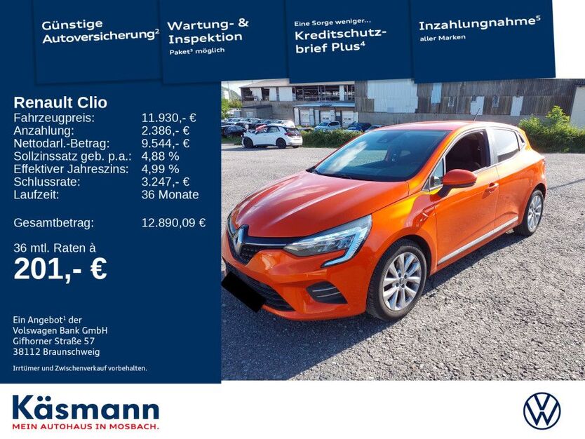 Renault Clio 75.026 km 11.930 € Mosbach 74821