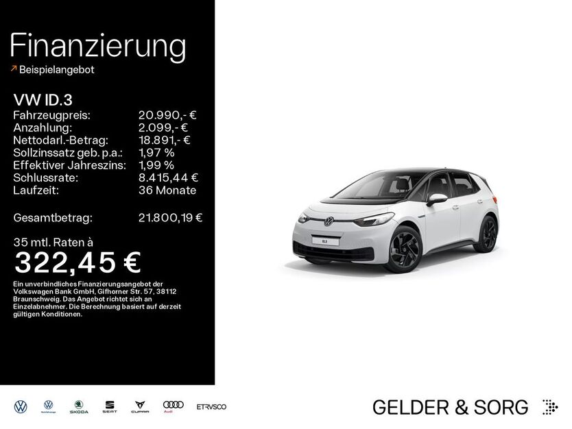 VW ID.3 64.689 km 20.990 € Haßfurt 97437
