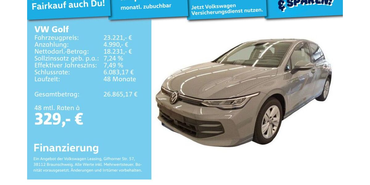 VW Golf 14.212 km 22.989 &euro; Mannheim 68309