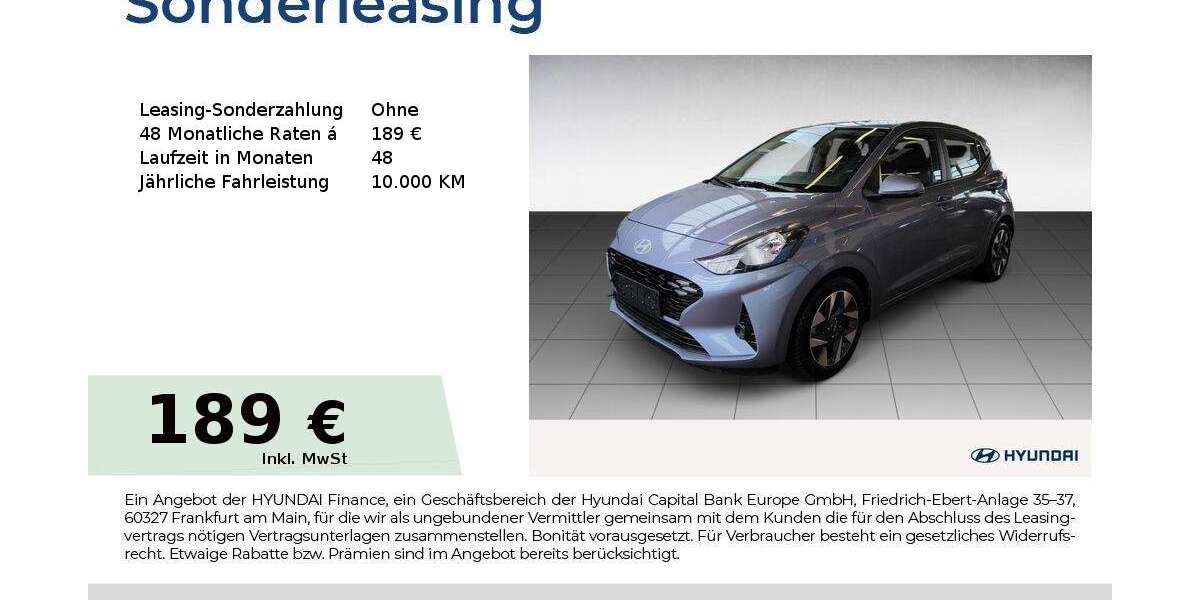 Hyundai i10 5.088 km 16.790 &euro; Fürth 90763