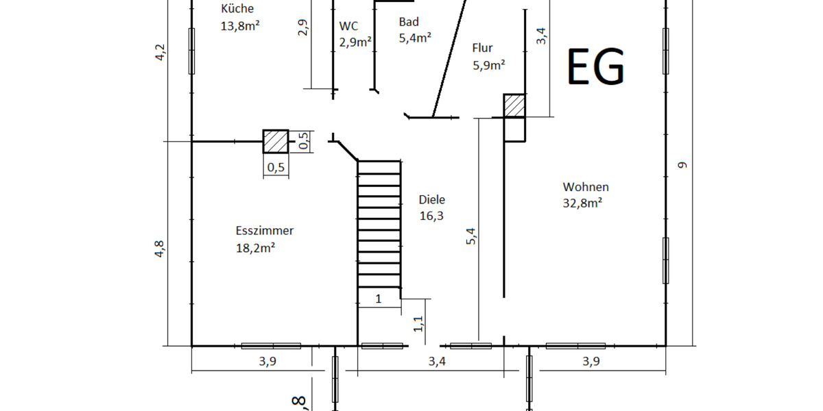 Einfamilienhaus Oberharz am Brocken - 11 Zimmer, 256 m&sup2;, 329.000&euro; | Angebot:24606605