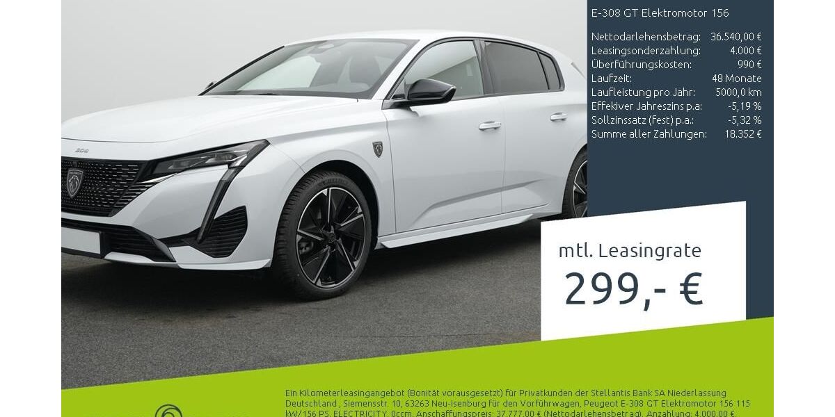 Peugeot 308 1.500 km 36.540 &euro; Dülmen 48249