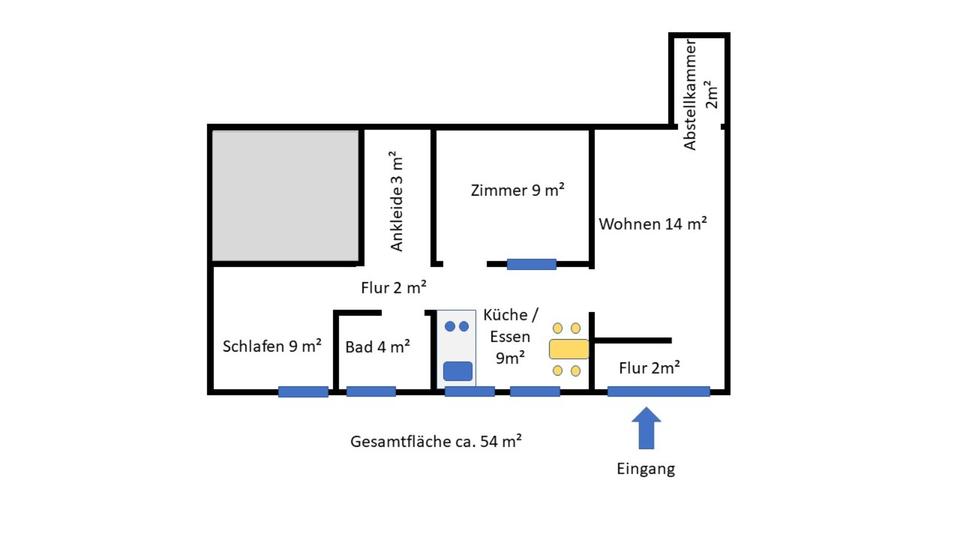 Moderne 2,5 Zimmer Wohnung in Schotten 2 zimmer