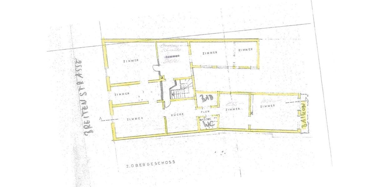Etagenwohnung Bad Hersfeld - 7 Zimmer, 140 m&sup2;, 850&euro; | Angebot:25025005