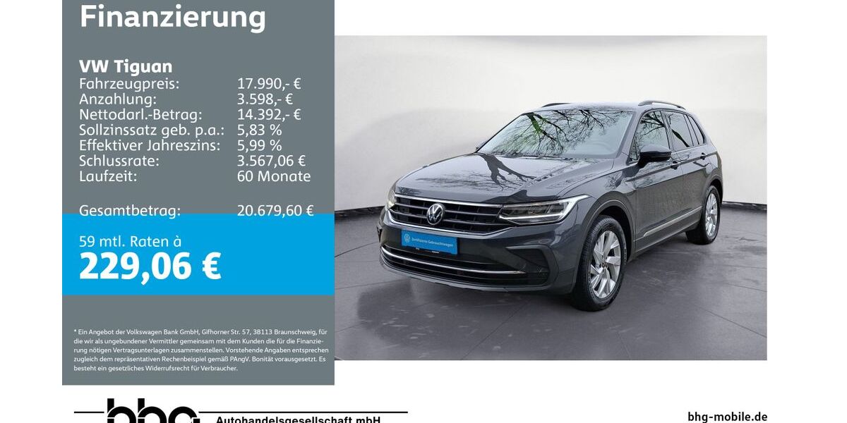 VW Tiguan 133.698 km 17.590 &euro; Bühl 77815