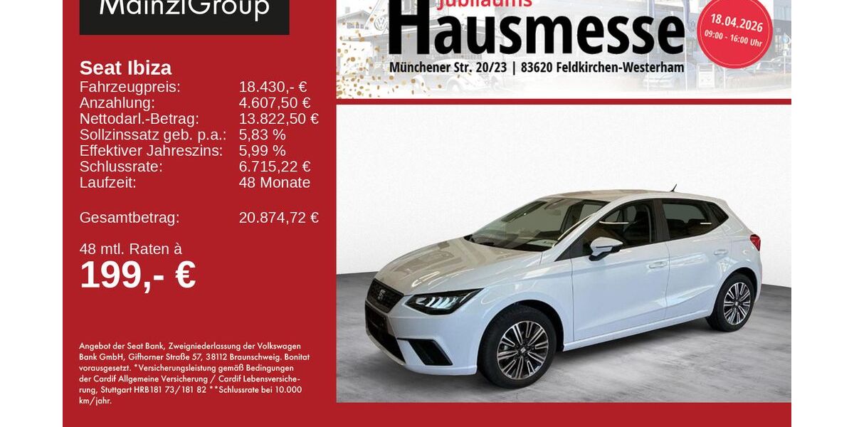 Seat Ibiza 7.400 km 18.430 &euro; Feldkirchen/Westerham 83620