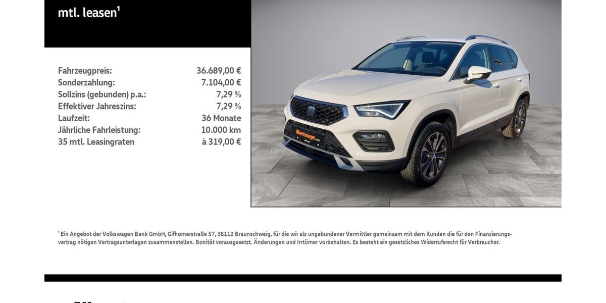 Seat Ateca 5.300 km 34.649 &euro; Nordhausen 99734